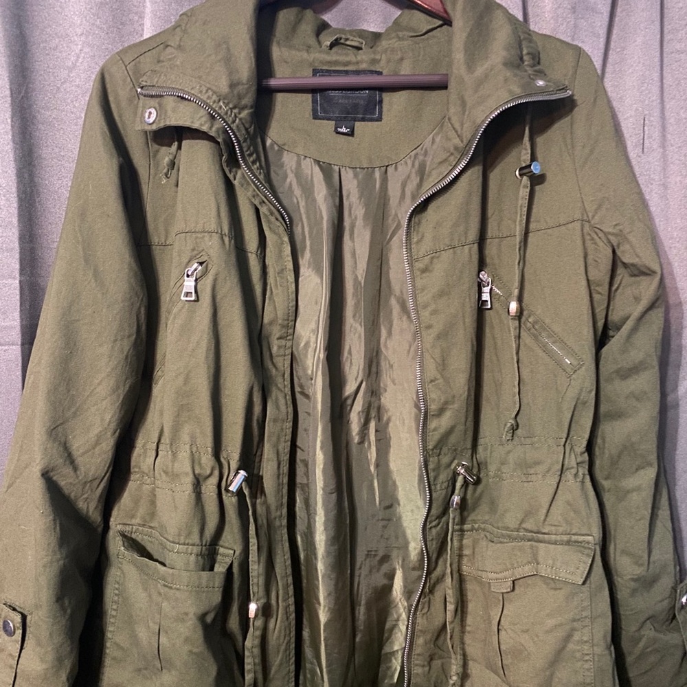 Never worn miss London army green jacket
